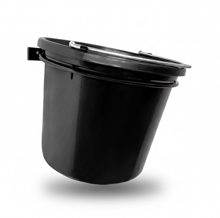 Dutch Ranch Heavy Duty Steel Wall Collapsible Bucket Holder Steel Collapsible Bucket Holder for Horses, Goats & Livestock | Easy Feeding and Watering for Livestock Horse Stall | Made in USA