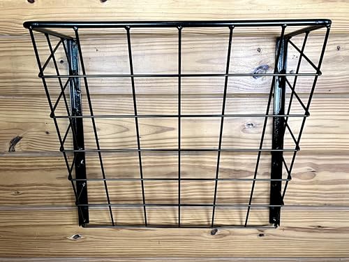 Dutch Ranch Heavy Duty Steel Wall Slow Feeder Hay Rack Steel Hay Rack for Horses, Goats & Livestock | Easy Hay Storage | Black 24'' Long Horse Slow Hay Feeder | Made in USA